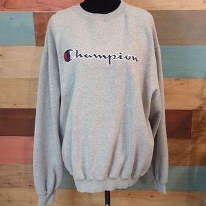 XL gray champion pullover sweatshirt
